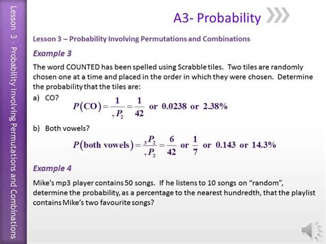 probability using combinations and permutations worksheet